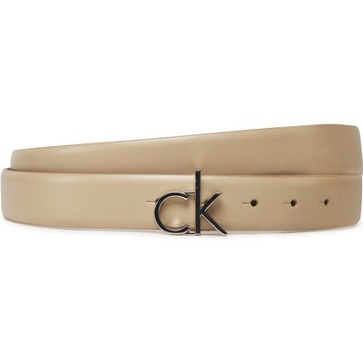 Damengürtel Calvin Klein Ck Buckle Belt 3.0_Smooth K60K613156 Beige