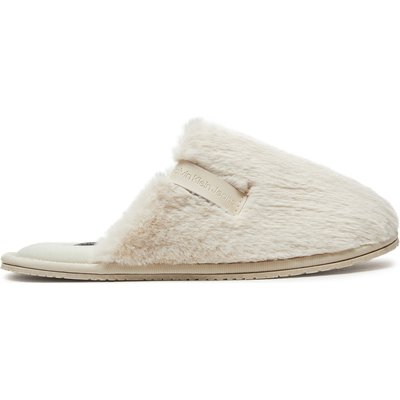 Hausschuhe Calvin Klein Jeans Hotel Slipper Fur After Glow YW0YW01593 Écru