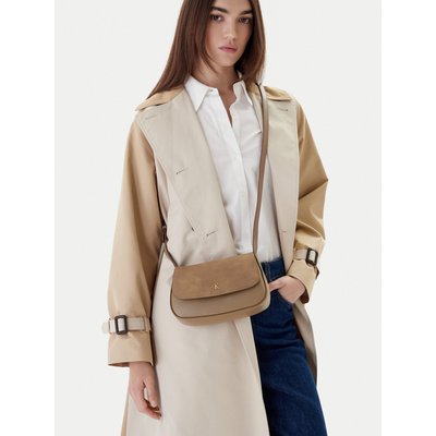 Handtasche Calvin Klein Ck Brushed Flap Camera Bag LV04F3409G Beige