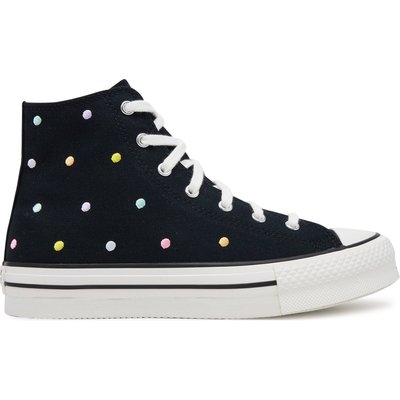 Sneakers aus Stoff Converse Chuck Taylor All Star Lift Polka Dots Platform A12608C Schwarz