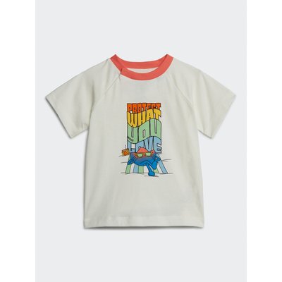 adidas T-Shirt Graphic Print T-Shirt IB8607 Weiß Regular Fit