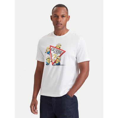Guess Jeans T-Shirt M6YI84 K6412 Weiß Regular Fit