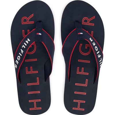Zehentrenner Tommy Hilfiger Sporty Hilfiger Beach Sandal FM0FM05913 Dunkelblau
