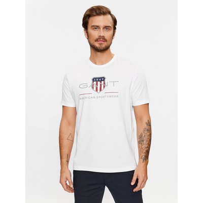 Gant T-Shirt Reg Archive Shield Ss 2003199 Weiß Regular Fit