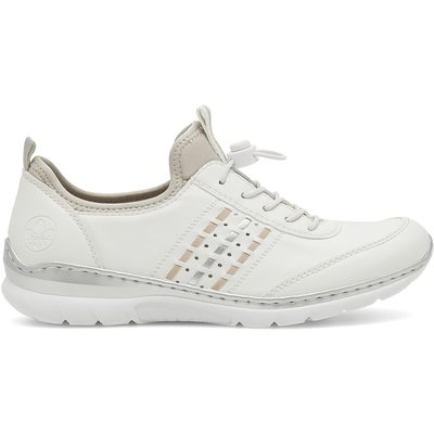 Halbschuhe Rieker L3259-80 Weiß