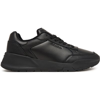 Sneakers Calvin Klein City Runner Laceup Lth Mix HM0HM02309 Schwarz