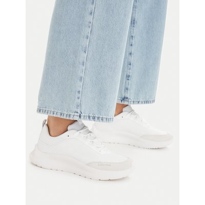 Sneakers Calvin Klein Light Eva Runn Laceup Aop HW0HW03292 Weiß