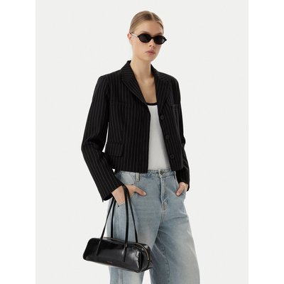 Handtasche Calvin Klein Foil Logo Glossy Bauletto LV04F3638G Schwarz