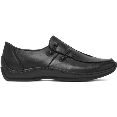 Halbschuhe Rieker CEO-L1751-00. Schwarz