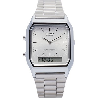 Uhr Casio Vintage Maxi AQ-230A-7AMQYES Silberfarben