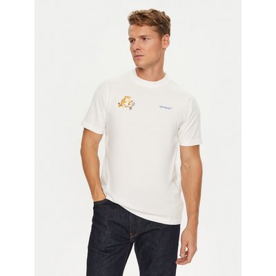 Off-White T-Shirt OMAA027T22JER0070145 Weiß Regular Fit