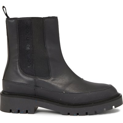 Klassische Stiefeletten Calvin Klein Jeans Combat Mid Chelsea Wn YW0YW01254 Schwarz