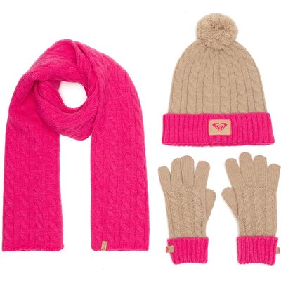 Set Mütze, Schal und Handschuhe Roxy RX-KF-001-AW24 Rosa