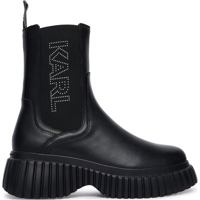 Stiefeletten KARL LAGERFELD Kreeper Wedge KL44460 Schwarz