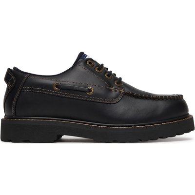 Halbschuhe Tommy Jeans Archive '01 Boat Shoe Leather EM0EM01651 Schwarz