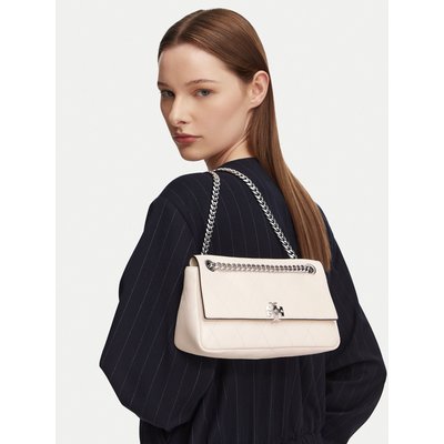 Handtasche Tory Burch Charlie Quilted 185829 Creme