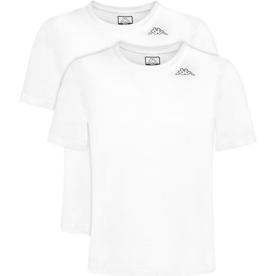 Kappa T-Shirt-Set Logo Alyce 322564W Weiß Regular Fit