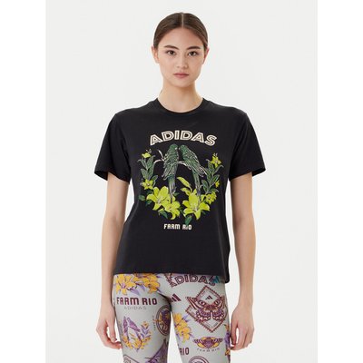 adidas T-Shirt FARM Graphic JV8609 Schwarz Regular Fit
