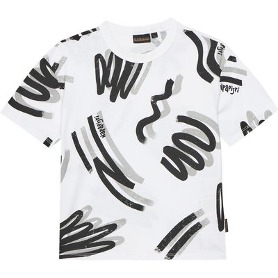 Napapijri T-Shirt NP0A4IGW S Weiß Regular Fit