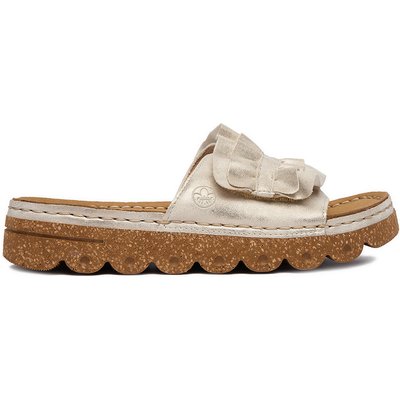 Pantoletten Rieker CEO-V8763-60 Goldfarben