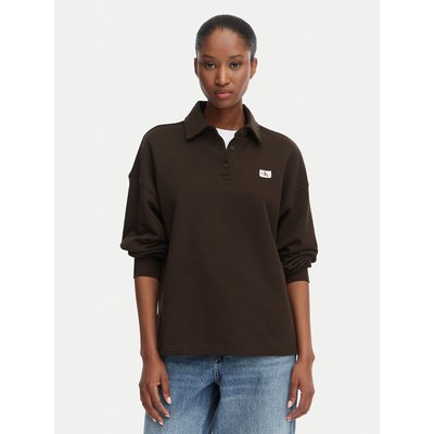 Calvin Klein Jeans Sweatshirt LV047G230G Dunkelbraun Relaxed Fit