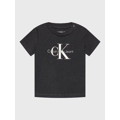 Calvin Klein Jeans T-Shirt Monogram IN0IN00001 Schwarz Regular Fit