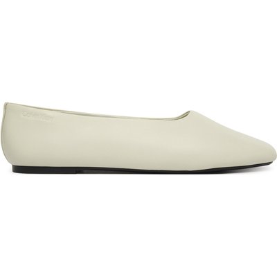 Ballerinas Calvin Klein Round Ballerina Lth HW0HW02943 Weiß