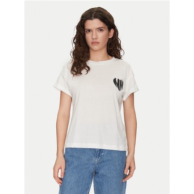 Noisy May T-Shirt Gaby 27032954 Weiß Regular Fit