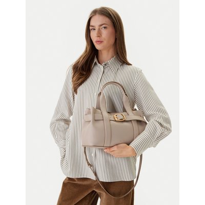 Handtasche Calvin Klein Buckle Mini Tote With Strap LV04F3295G Beige