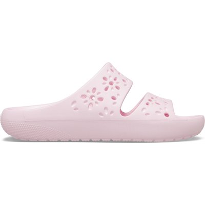 Pantoletten Crocs Classic Floral Cutout Sandal 210966 Rosa