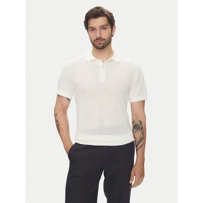 Lindbergh Poloshirt 30-804126 Écru Relaxed Fit