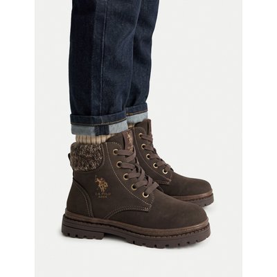 Schnürschuhe U.S. Polo Assn. EO-VLAD001K/GYT1-BRW Dunkelbraun