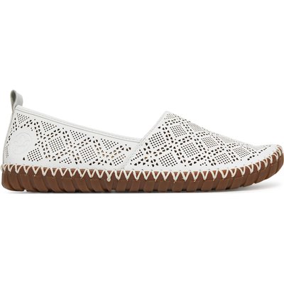 Halbschuhe Rieker M2851-80 Weiß