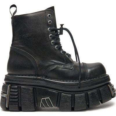 Schnürstiefel NEW ROCK M-NEWMILI083-S37 Schwarz