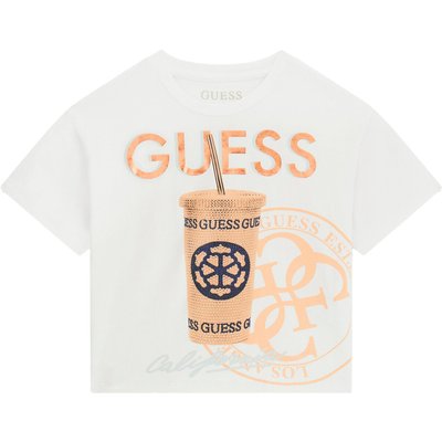 Guess T-Shirt J6GI06 K6YW4 Weiß Relaxed Fit