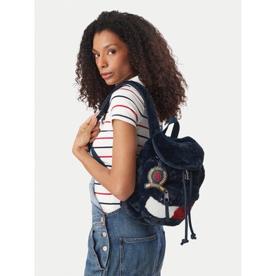 Rucksack Tommy Jeans Tjw Archive Fur Backpack AW0AW19078 Dunkelblau