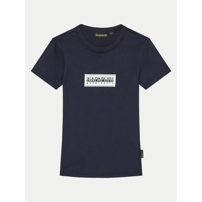 Napapijri T-Shirt Chamois NP0A4HYL S Dunkelblau Regular Fit