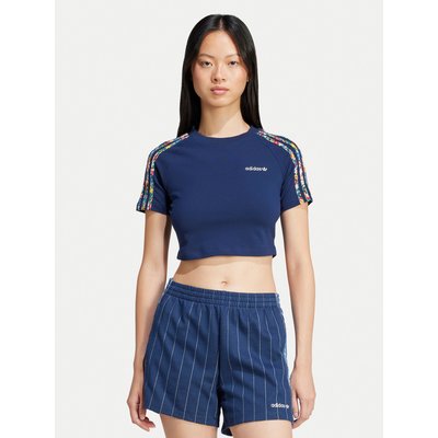 adidas T-Shirt Liberty London 3-Stripes Infill Baby JC7788 Dunkelblau Slim Fit