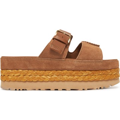 Pantoletten Ugg W Aubrey Slide 1167451 Braun