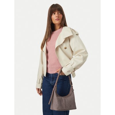 Handtasche Calvin Klein Emblem Aop Sueded Shoulder Bag LV04F3880G Beige