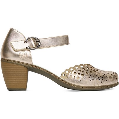 Halbschuhe Rieker CEO-40902-90 Goldfarben