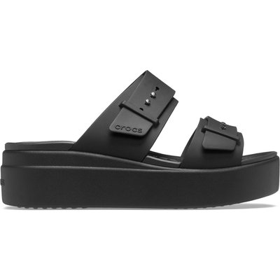 Pantoletten Crocs Brooklyn Sandal Lowwdg 207431 Schwarz