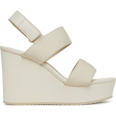Sandalen Calvin Klein Jeans Wedge Sandal Webbing In YW0YW01790 Grau
