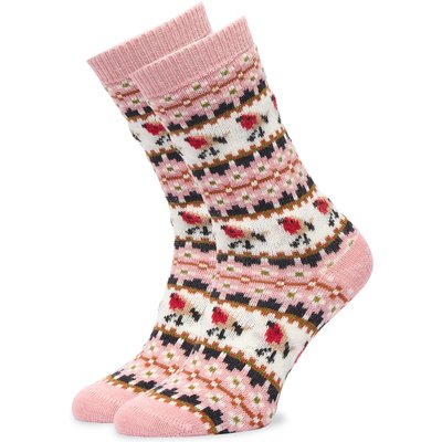Lange Socken Barbour Robin Fair Isle LSO0077PI11 Hellrosa