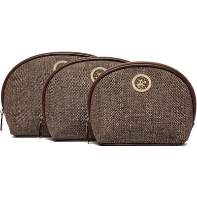 Kosmetiktaschen-Set Beverly Hills Polo Club CWBEO-BHPC-U1-002-AW26 (3-PACK) Braun