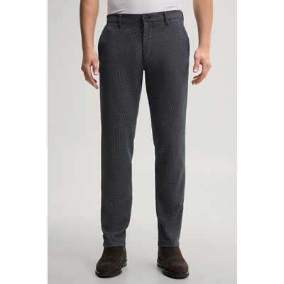 Chino in Navy gemustert