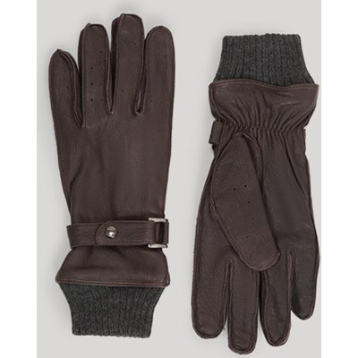 Lederhandschuhe in Dunkelbraun