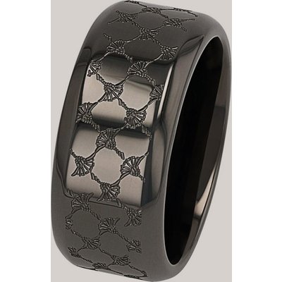 Edelstahl Ring in Gun/Anthrazit