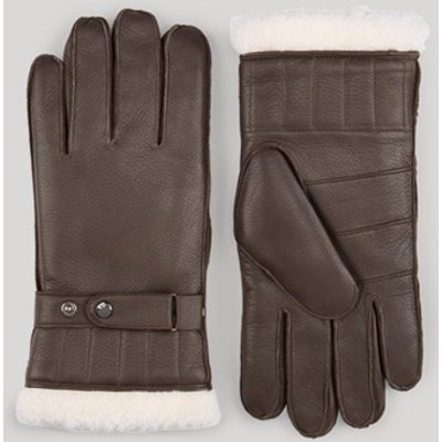Lammleder-Handschuhe in Dunkelbraun