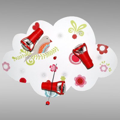 Deckenleuchte Wolke Paradiesvogel 3-flammig